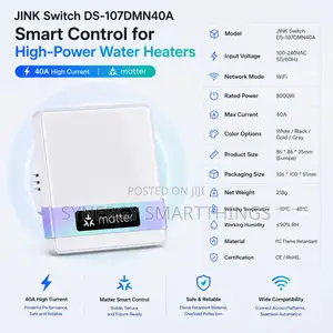 C-Smart Zigbee 1 Gang Button Switch With Alexa- Google Assistant White