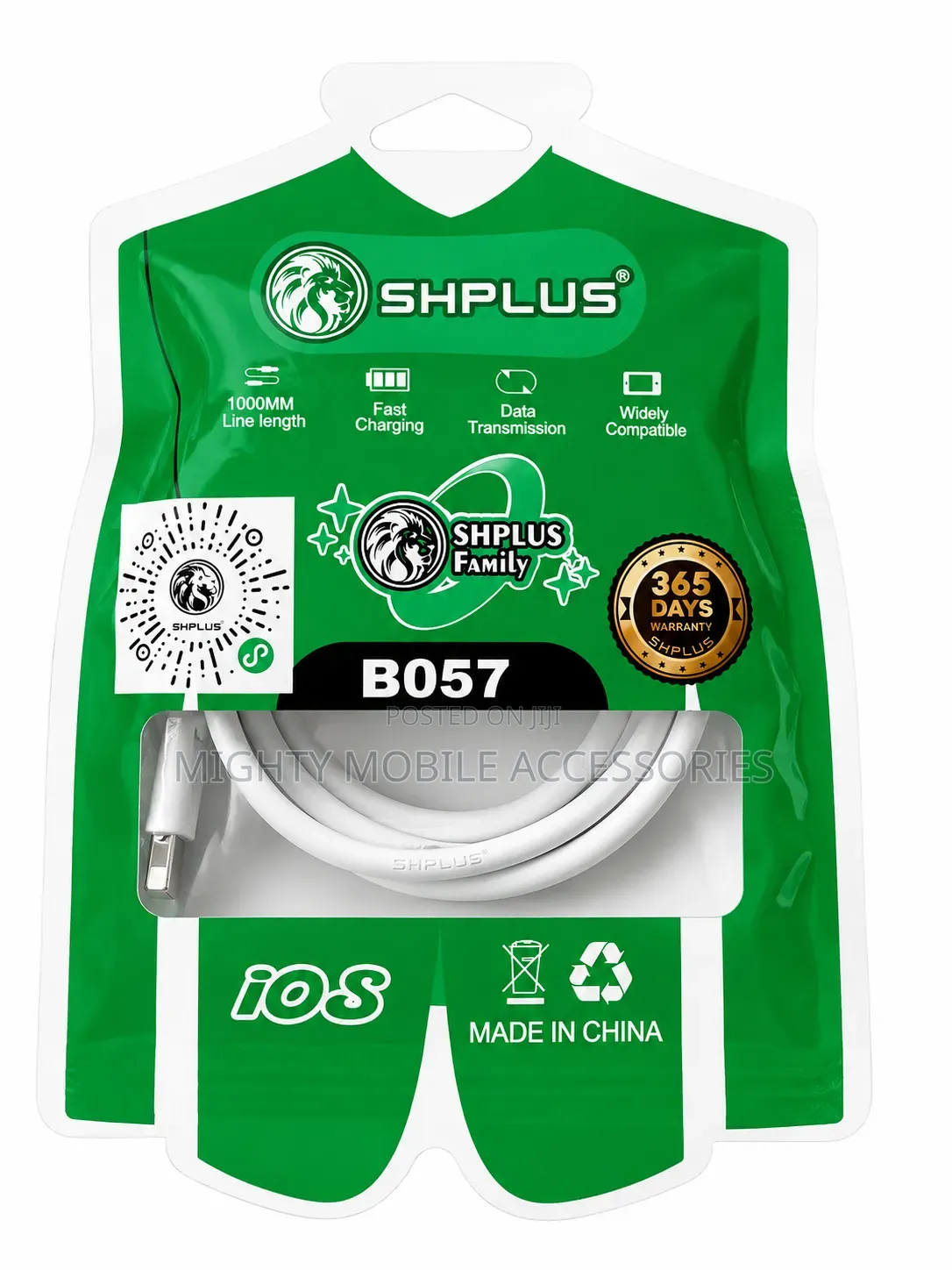 SHPLUS B057 iOS Fast Charging Cable (1 Meter)