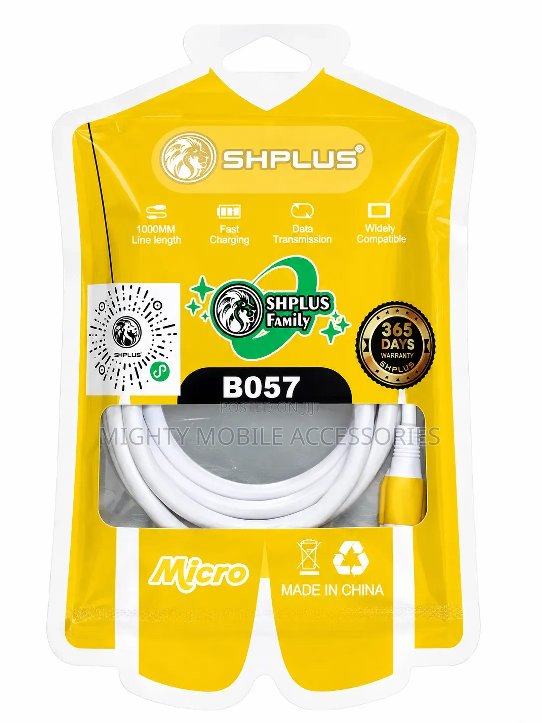 SHPLUS B057 iOS Fast Charging Cable (1 Meter)