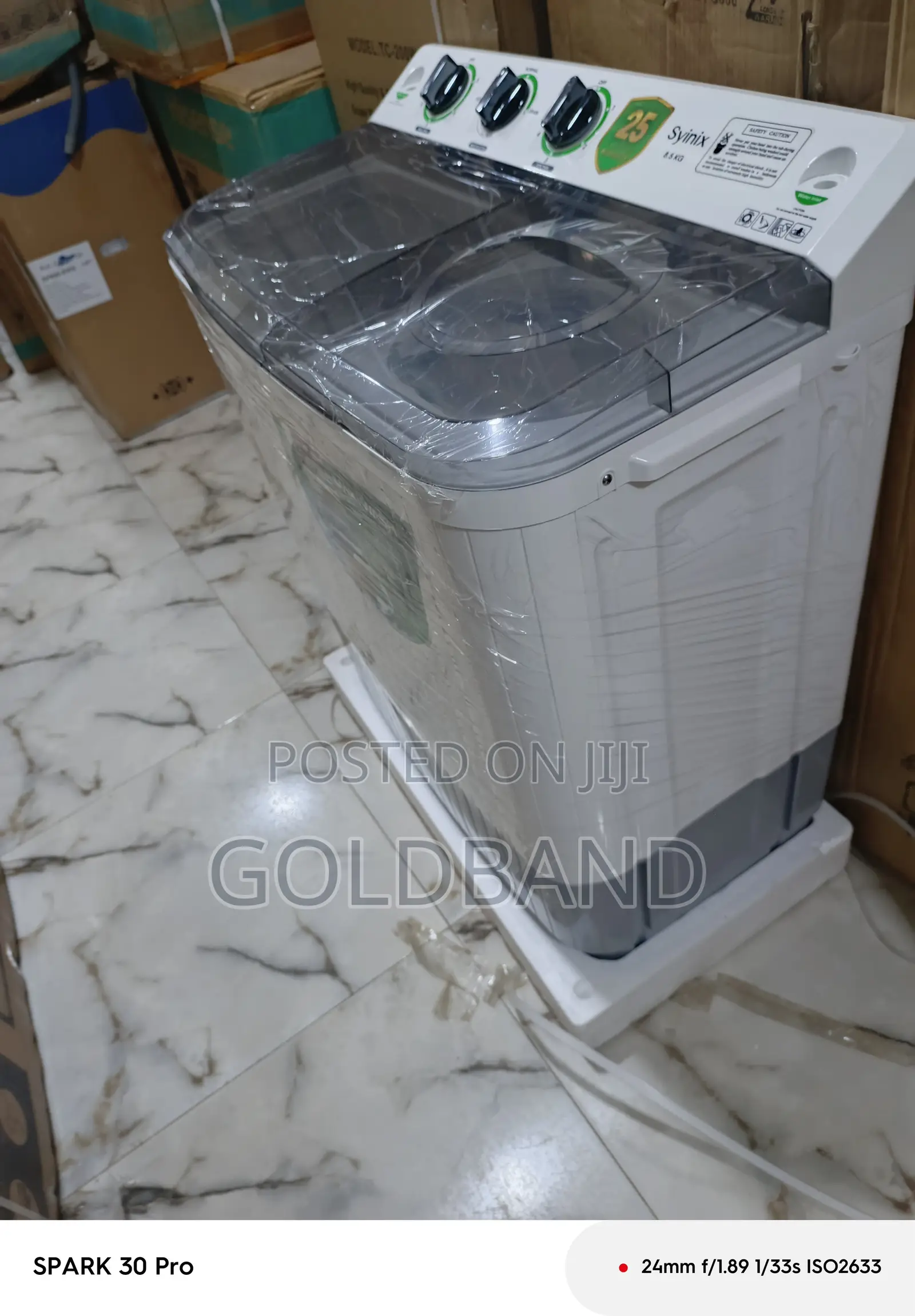 Syinix 8.5kg Efficient Spin Washer