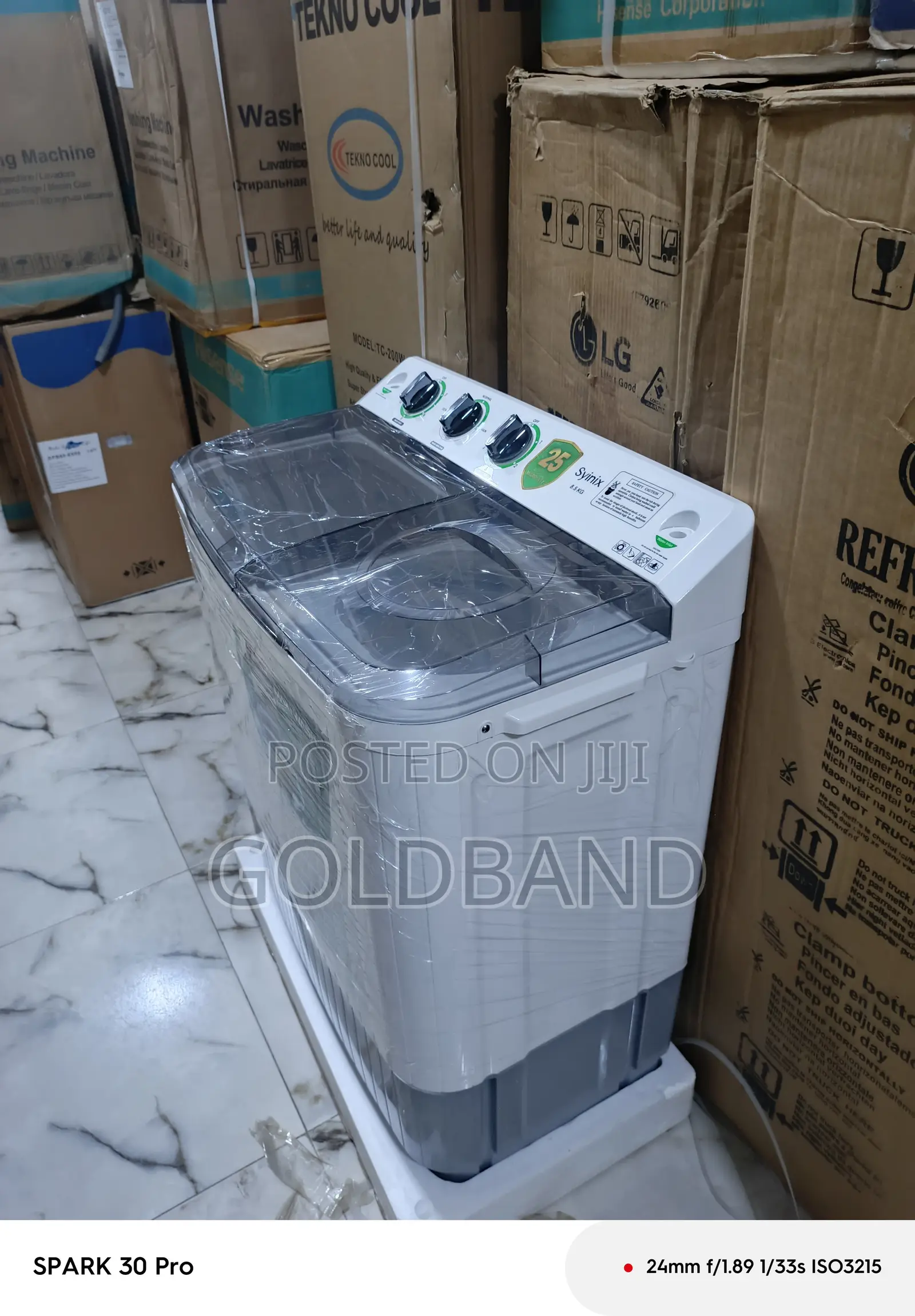 Syinix 8.5kg Efficient Spin Washer