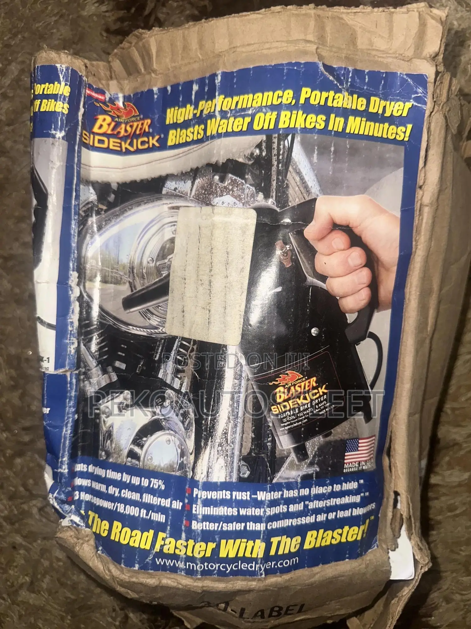 Air Blower for Car and Motorcycle Dryer Blaster Sidekick