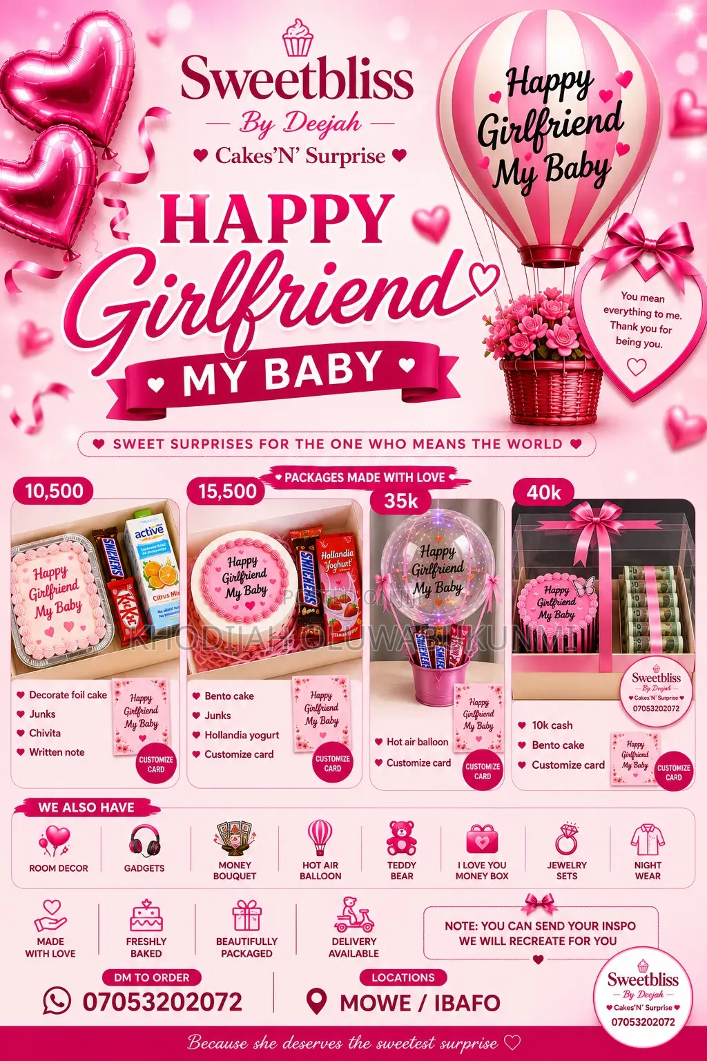 Girlfriend Day Package