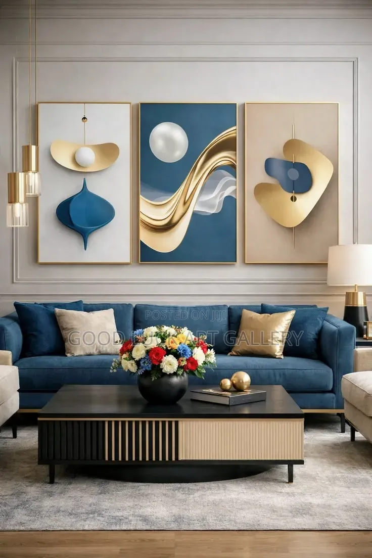 3 Panel Abstract Wall Art