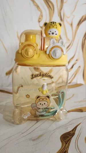 Kids Water Bottle With Straw Leak-Proof Lid