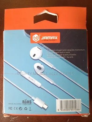 JAMAX Type-C/iPhone Wired Earphones – New Edition
