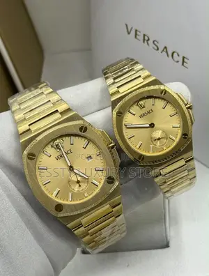 High Quality Luxury Versace Couple Stainless Steel Wristwatch