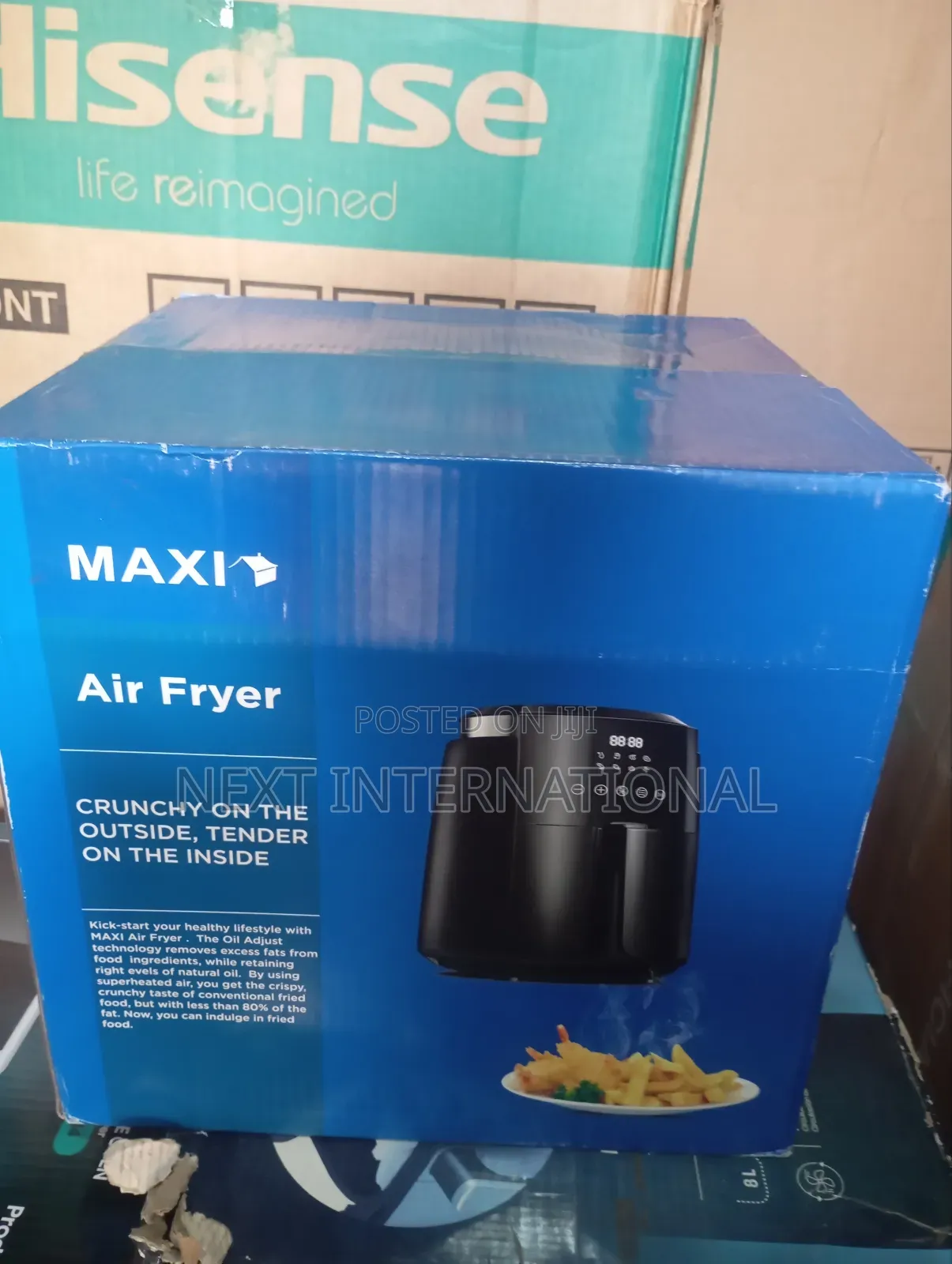 Maxi Air Fryer 4L Black Digital Control and Display