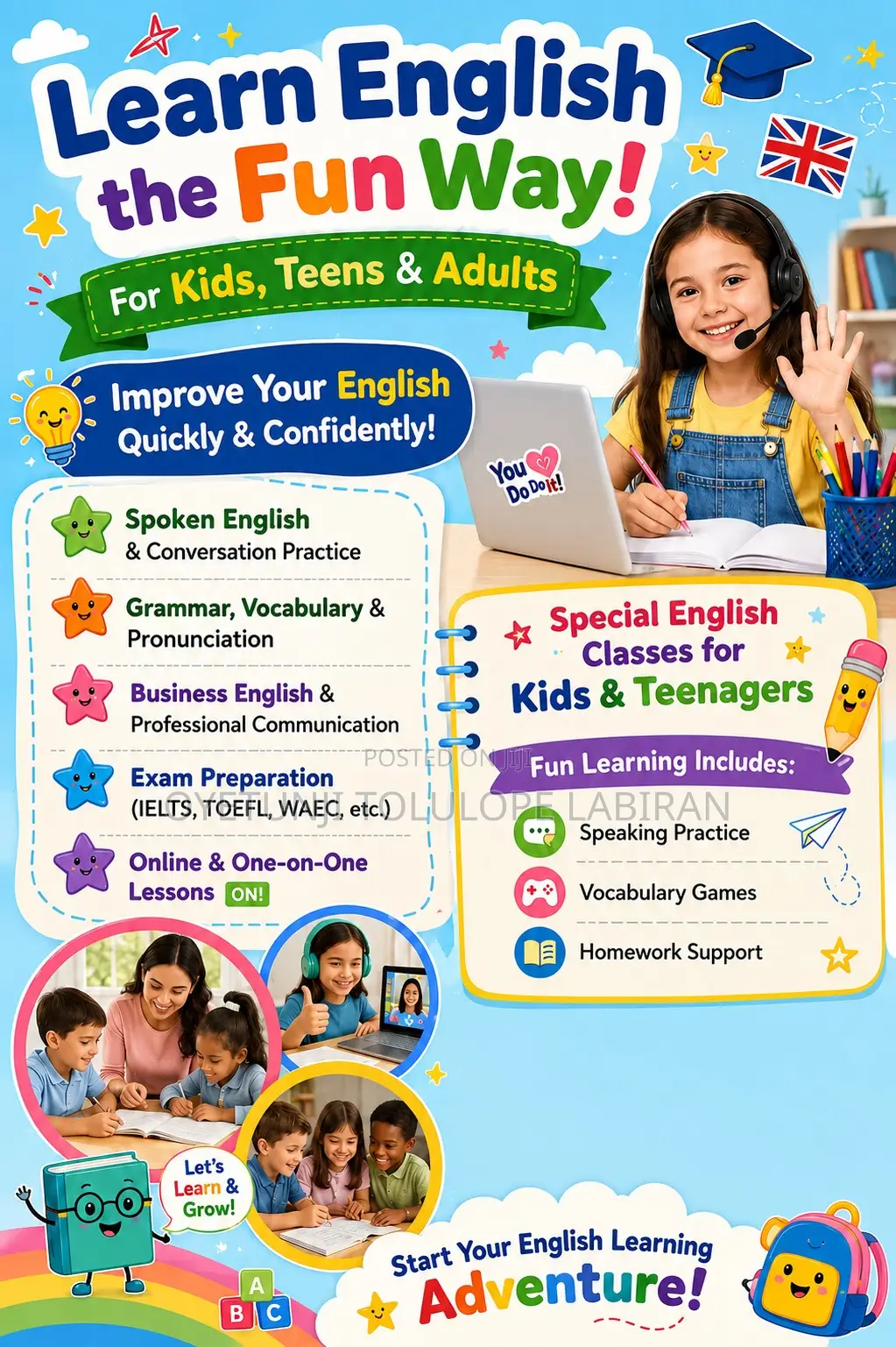 Professional Online English Language Tutor