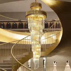 Luxury Crystal High Ceiling Staircase Chandelier