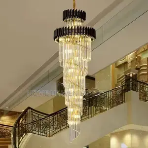 Luxury Crystal High Ceiling Staircase Chandelier