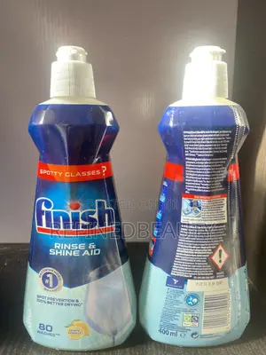 Finish Dishwasher Rinse Dry Aid, Lemon, 400ml Spot Prevention X3