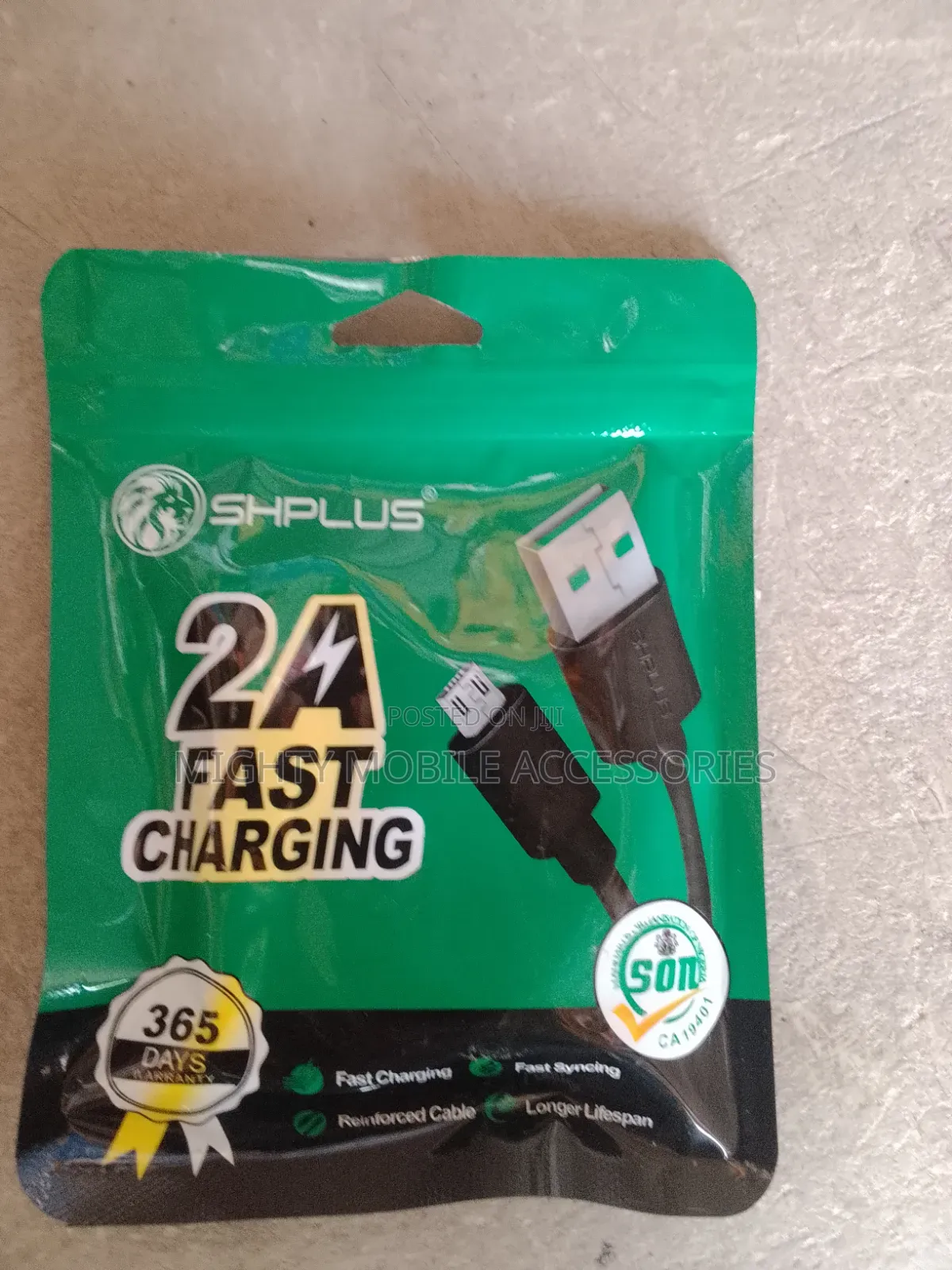 Shplus 2a Fast Type C, iPhone and Android Cable