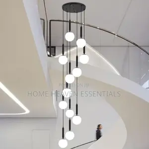 Height Adjustable Stairs Dropping Chandelier