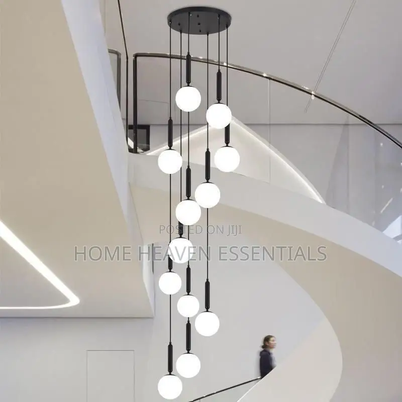 Height Adjustable Stairs Dropping Chandelier