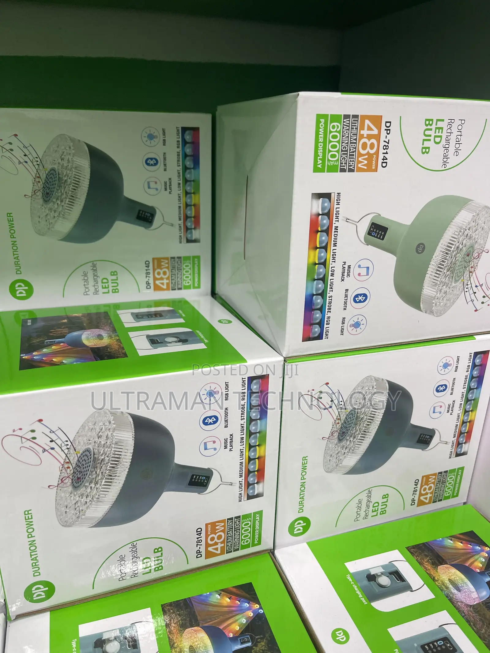 Rechargeable Led Bulb With Music Player, RGB