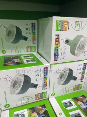 Rechargeable Led Bulb With Music Player, RGB