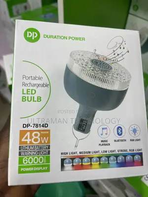Rechargeable Led Bulb With Music Player, RGB