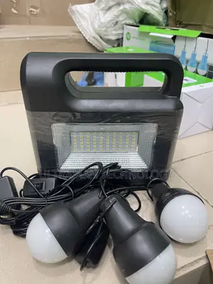 Generic Portable Solar Lighting Kit + ( 3 Dc Bulbs)