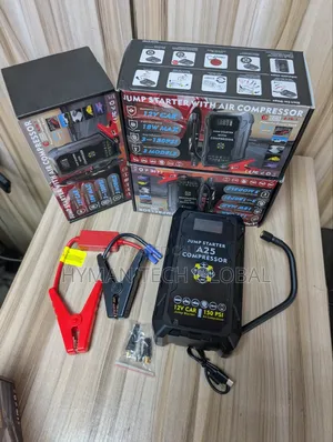 A25 4 in 1 Car Jump Start With Air Compressor, Powerbank Touchlight