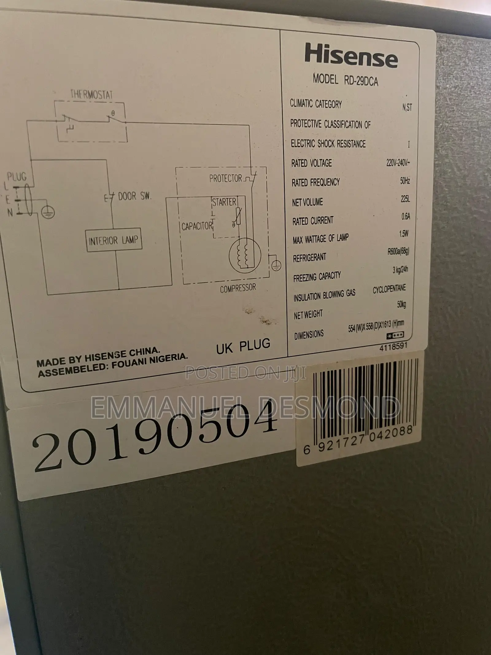 Neat Hisence Fridge