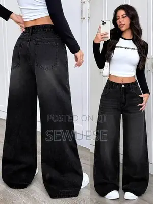 Black Wash Baggy Jeans