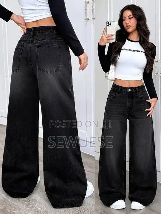 Black Wash Baggy Jeans