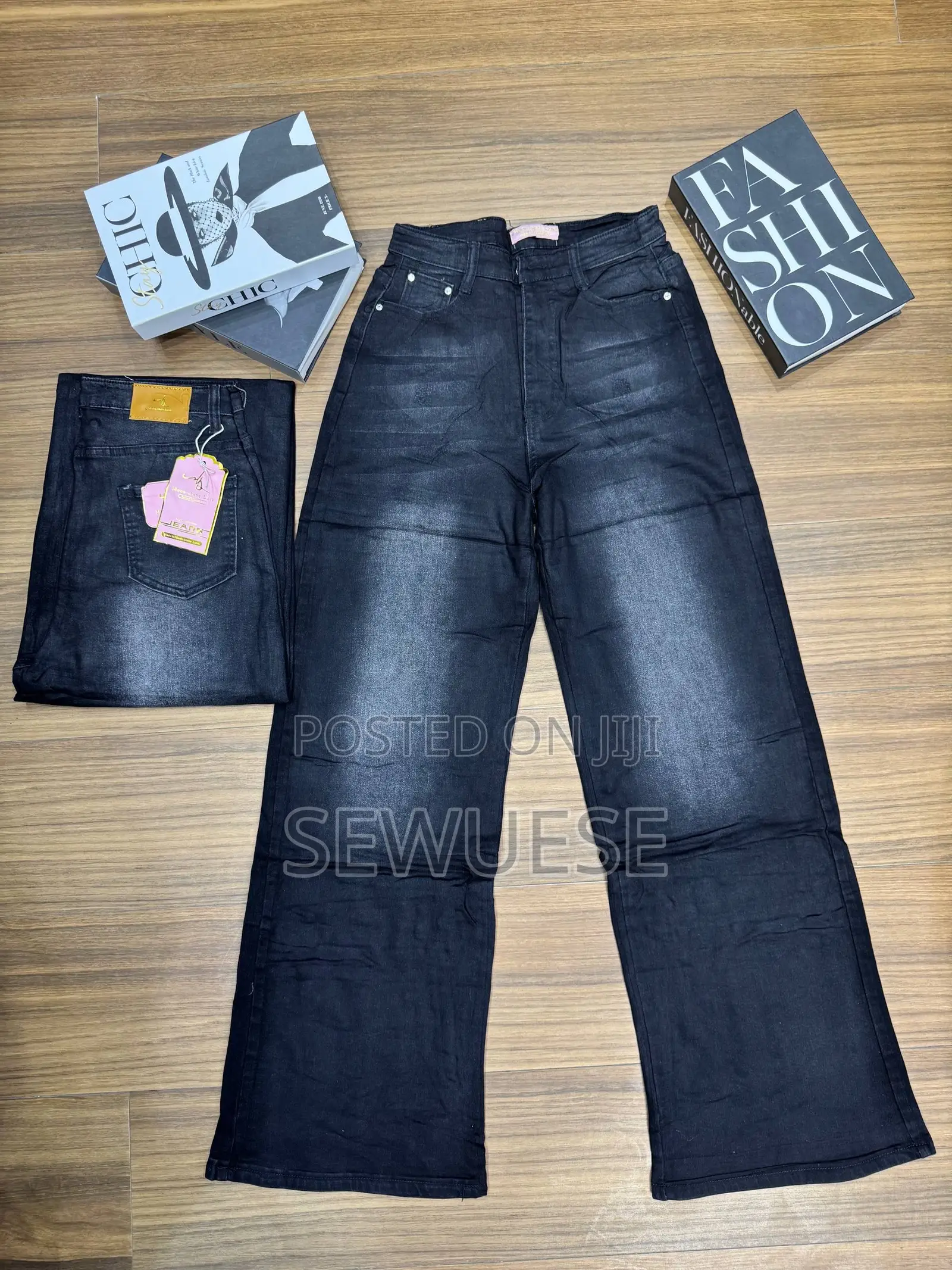 Black Wash Baggy Jeans