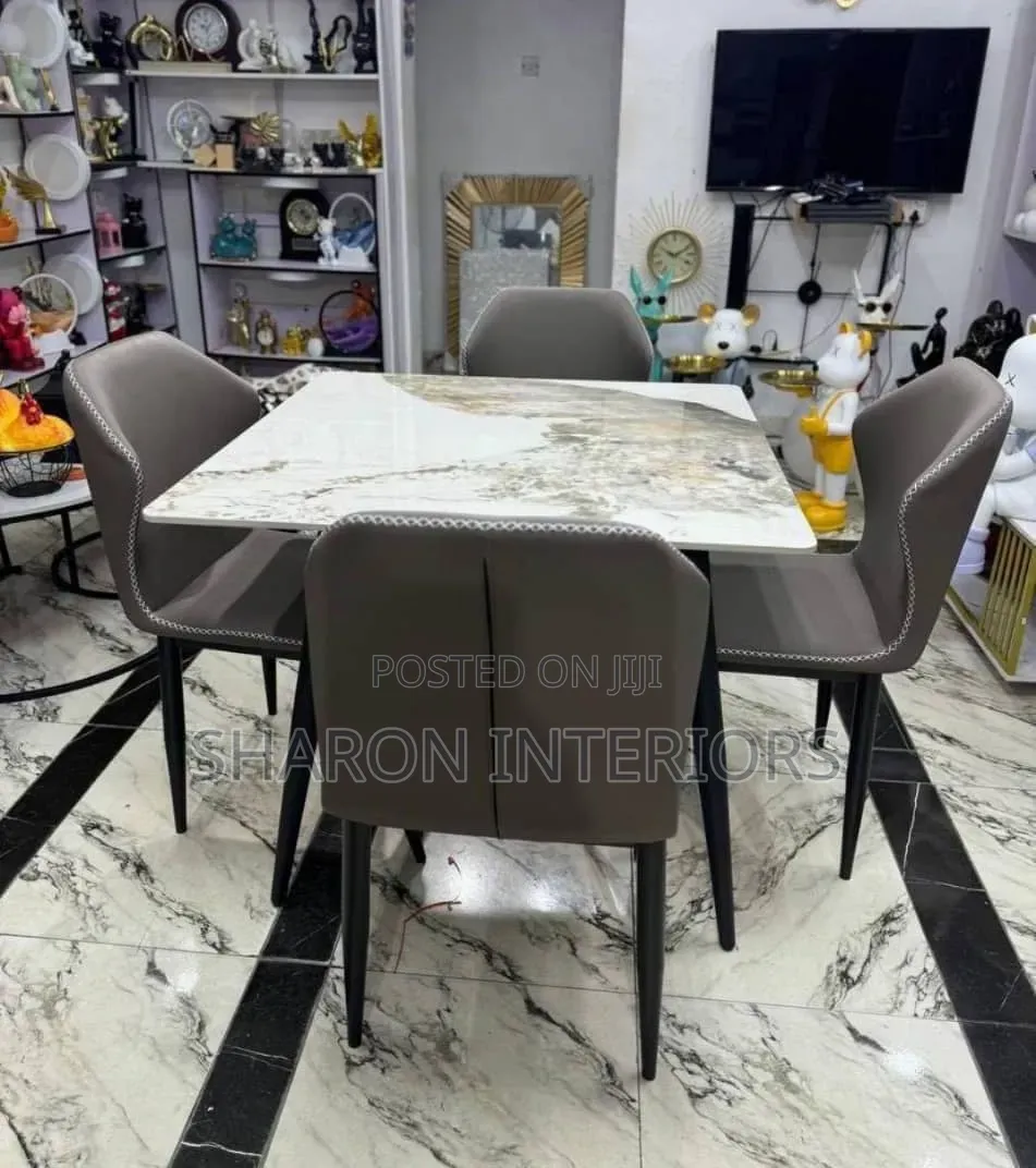 Marble Elegance Dining Set