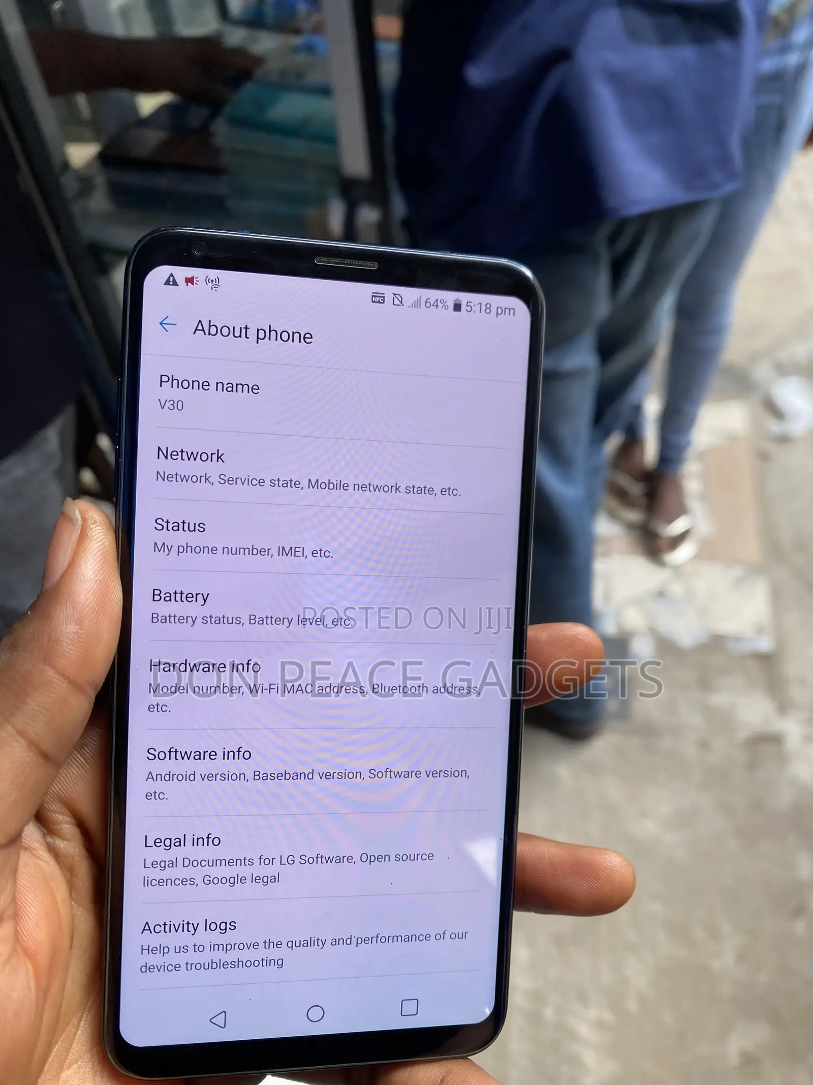 LG V30 64 GB Blue