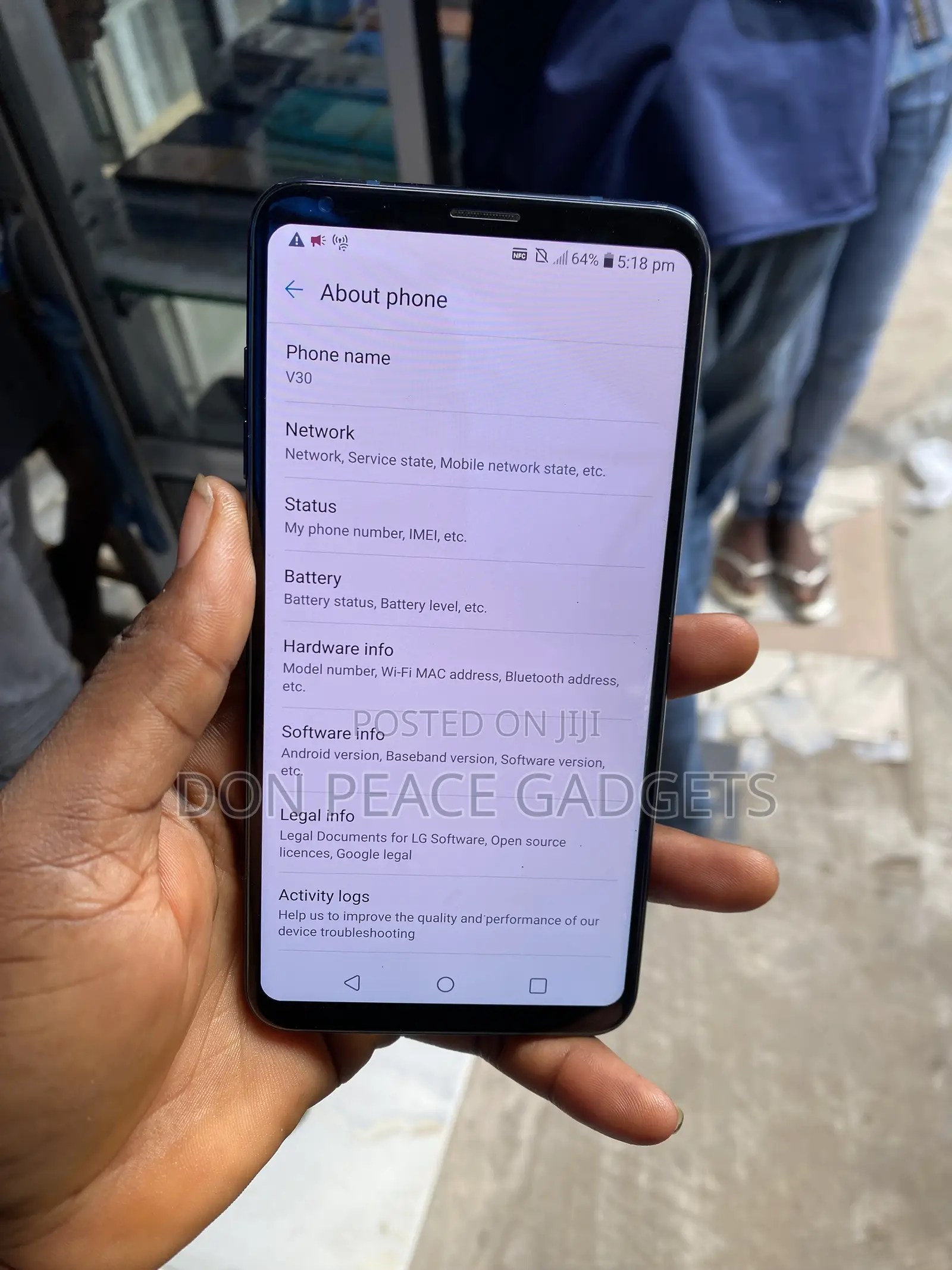 LG V30 64 GB Blue