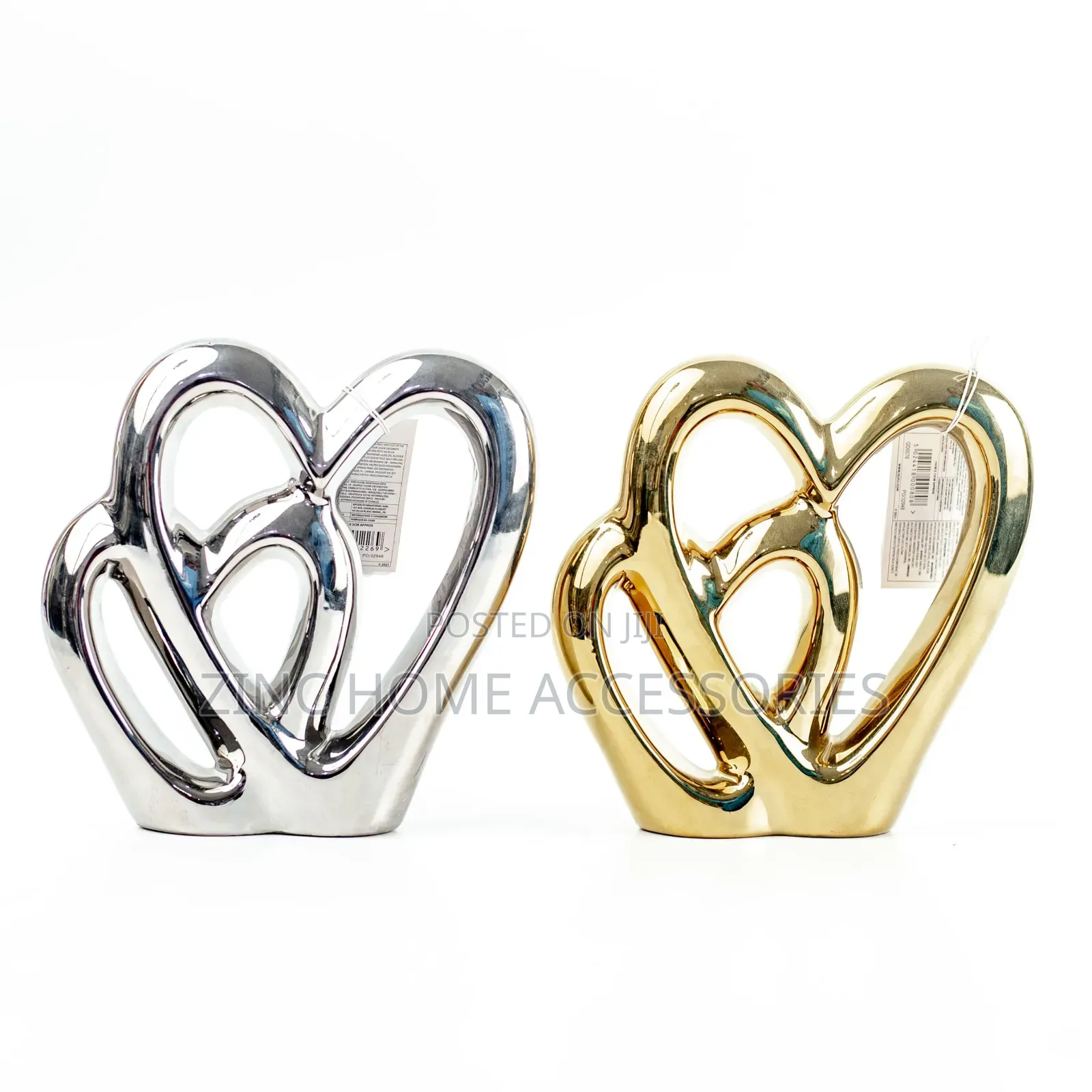 Silver Double Ornament - Small