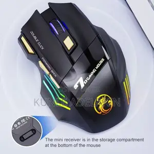 USB Rechargeable Mouse 7 Buttons 2.4G Silent Mouse