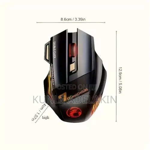 USB Rechargeable Mouse 7 Buttons 2.4G Silent Mouse