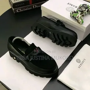 High Quality Men's Pull on Versace Flat Shoes