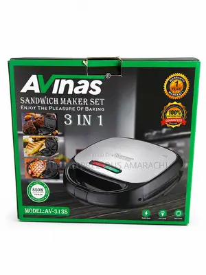 3in1 Avinas Multifunctional Sandwich Maker-850w