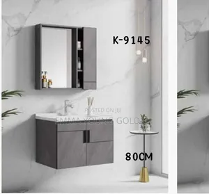 WK Cabinet Washing Hand Basin With LED Light Cabinet Mirror