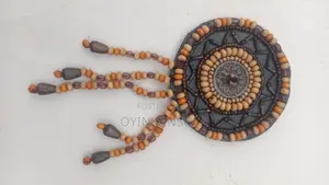 Round Tribal Beaded Appliqué