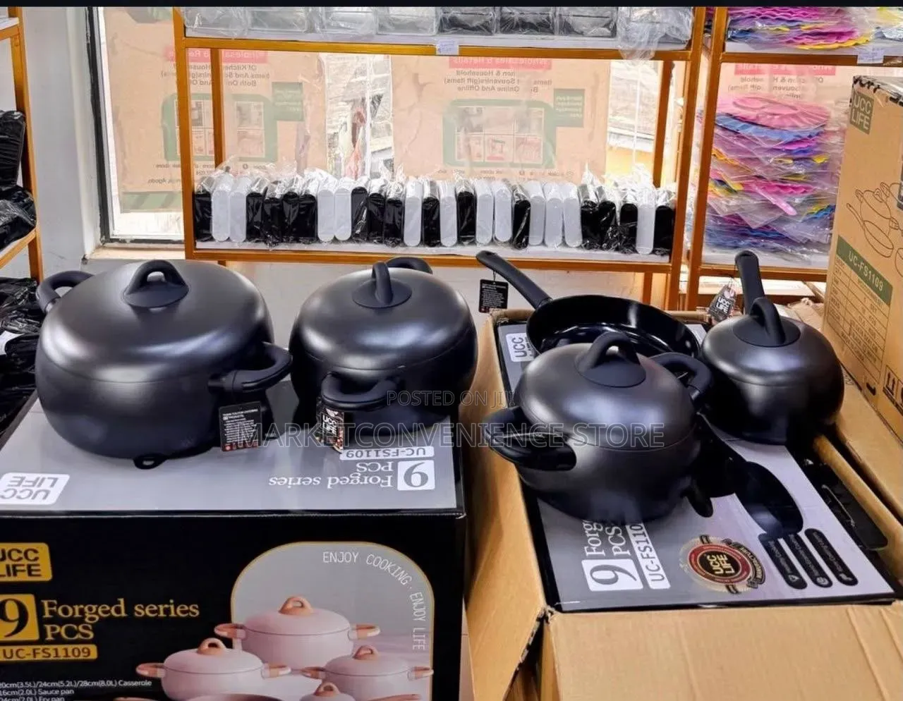 9pcs Quality Ucc Life Cookware Set