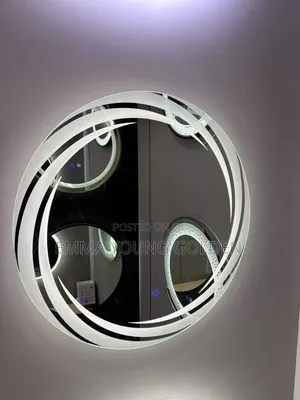 Round Led Bathroom Mirror Very Bright in the Night Soft Touch