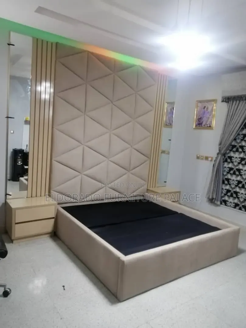 Standard King Size Bedframe With Night Stand