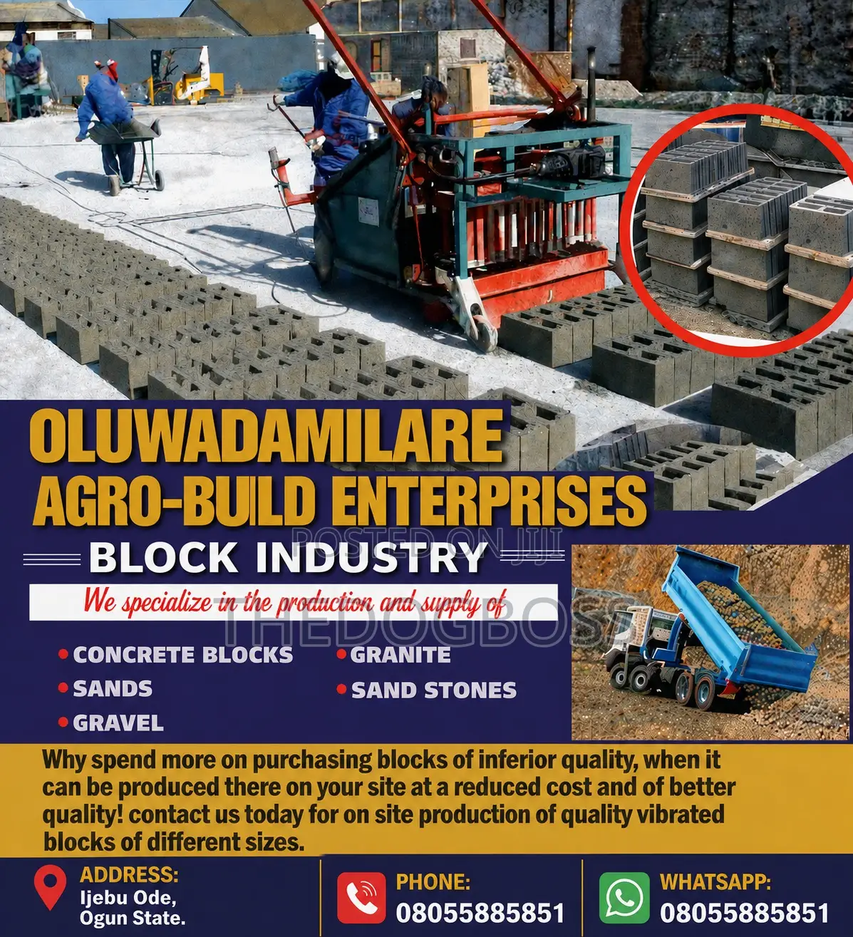Molding Concrete Blocks