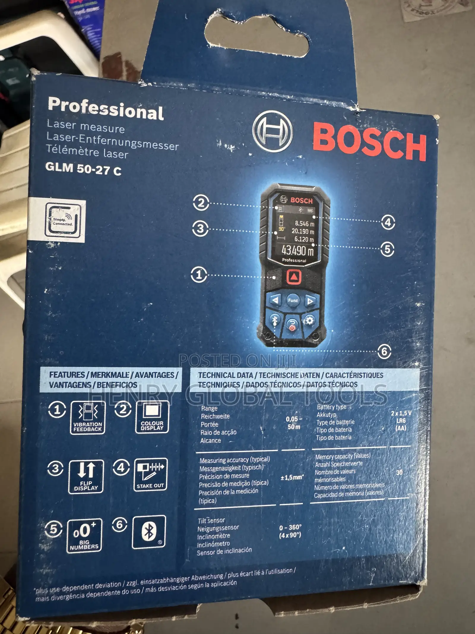 50meters Original Bosch Laser Tape Measuring Tools