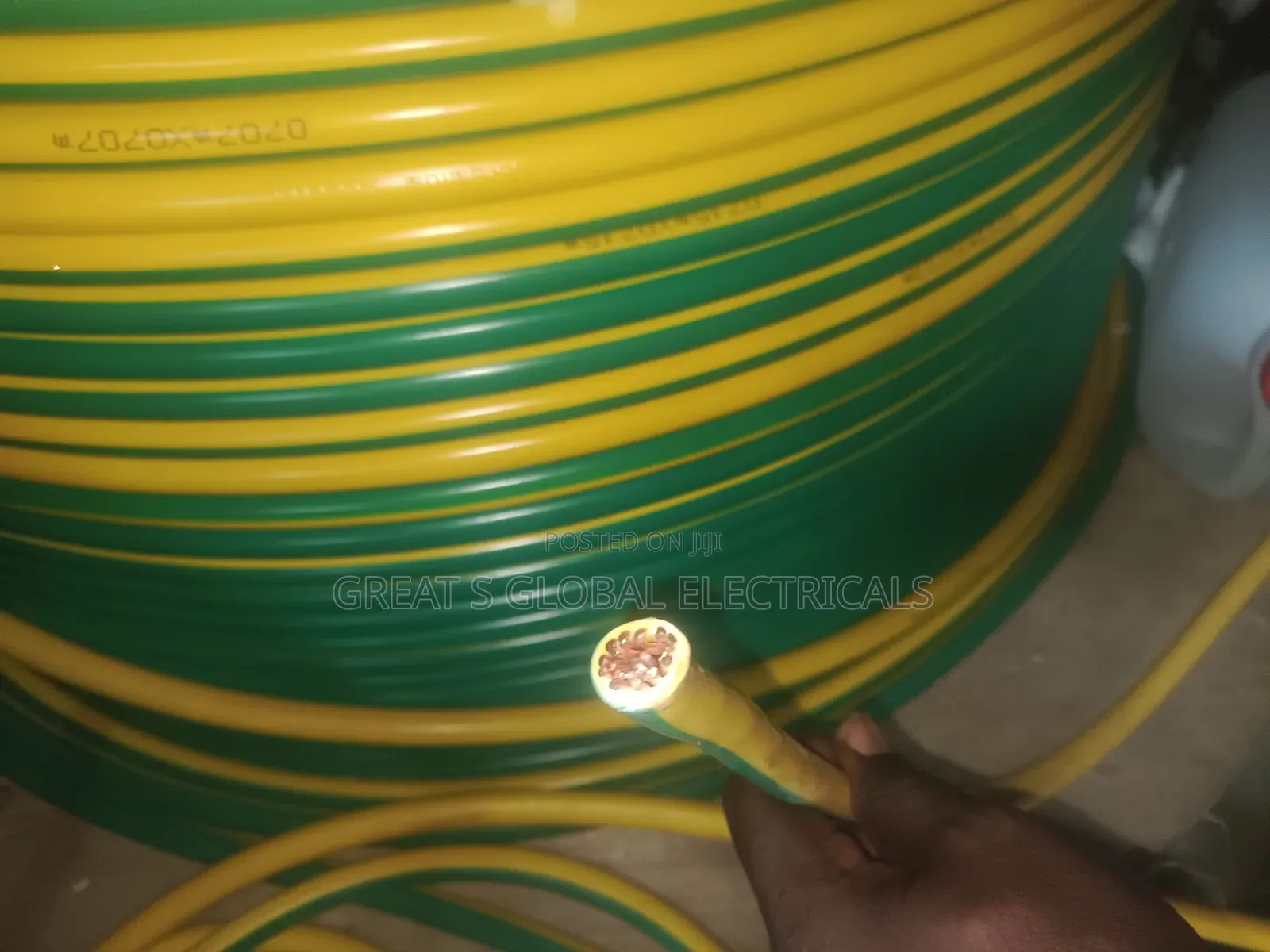 70mm2 Stranded Copper Conductor With Green/Yellow PVC Insulation,