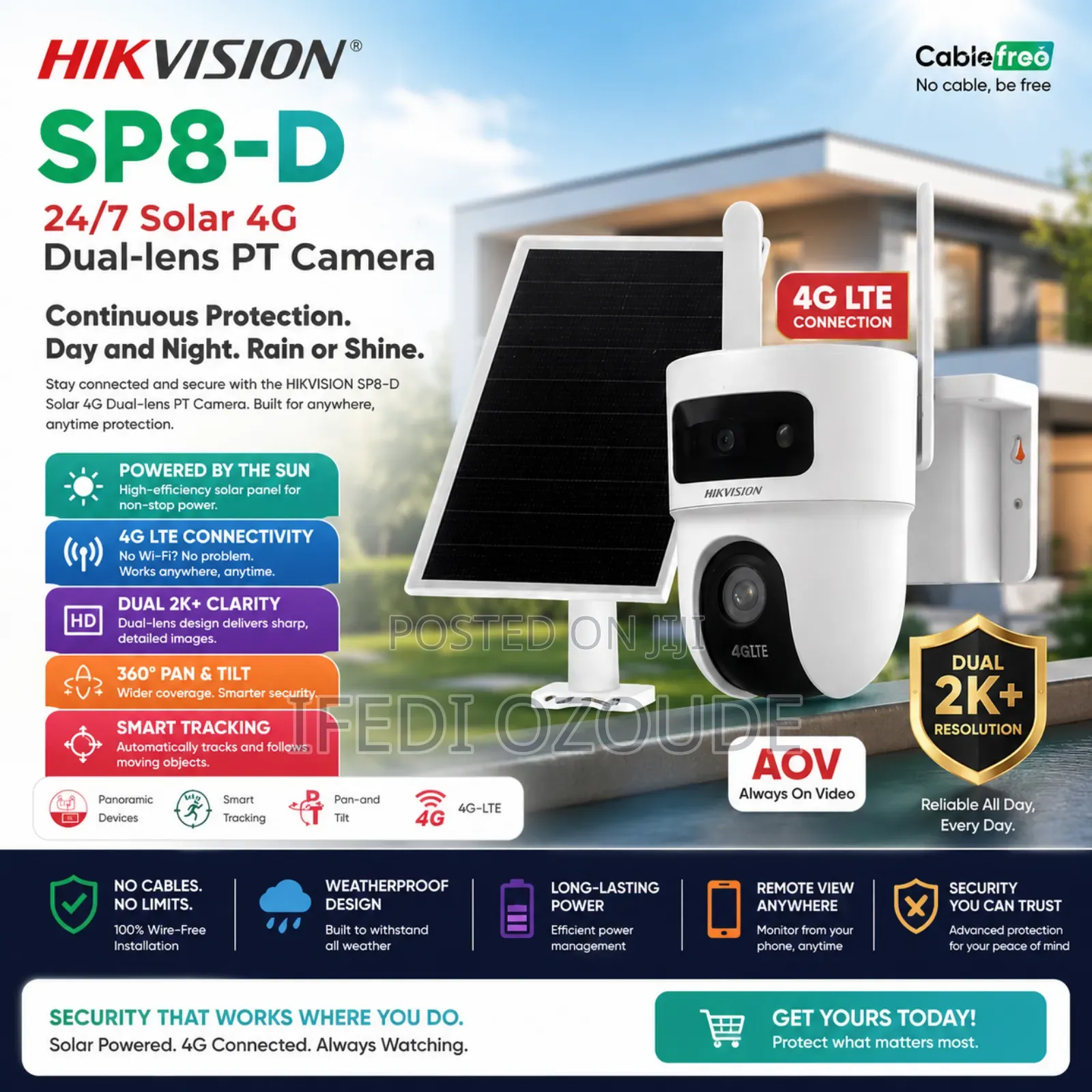 Hikvision Dual Lens Solar Camera