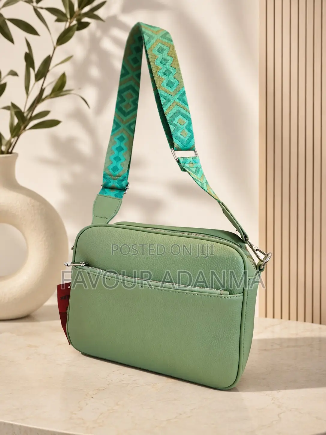 Premium Green Crossbody Shoulder Bag