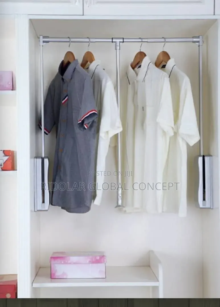 Built-in Pull Down Wardrobe Hanger Clothes Storage