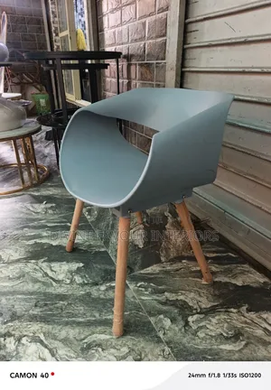 Nordic Dinning Strong Plastic Chair - Grey
