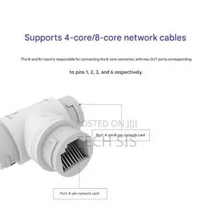 Cat6 RJ45 Network Cable Splitter. Instant Connection Expander.