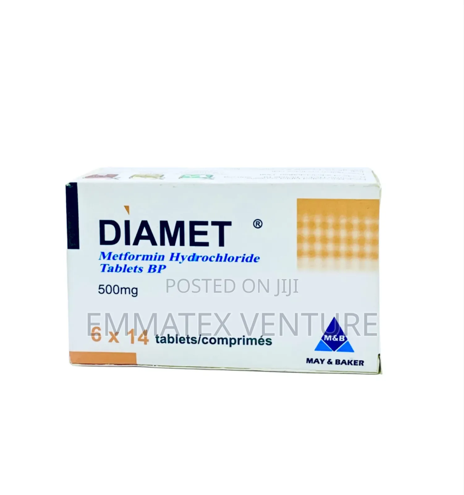 Diamet 500mg Tablet (Metformin) X84